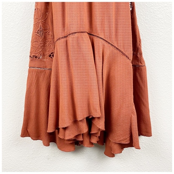 Free People Heat Wave Tunic Dress in‎ Terracotta Size XS - Picture 8 of 14
